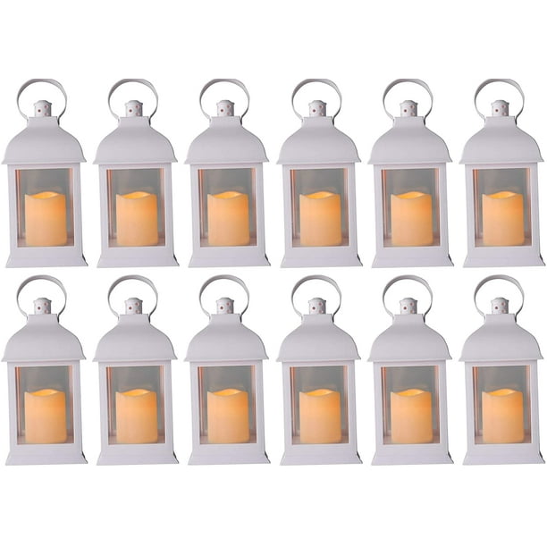 Distressed Rustic Wooden Battery Operated Indoor LED Decorative Candle Lantern